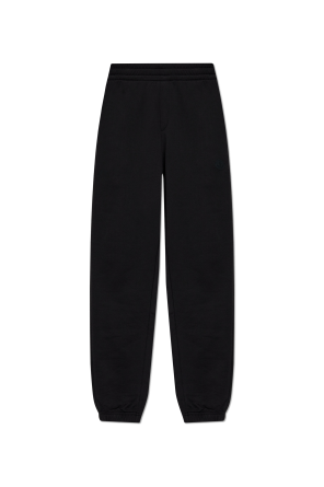◆DIESEL◆ P Macchi Sweatpants Black A121250EPAI9XX A121250E Women's Acid-wash chenille wide-leg sweatpants | Black | Diesel